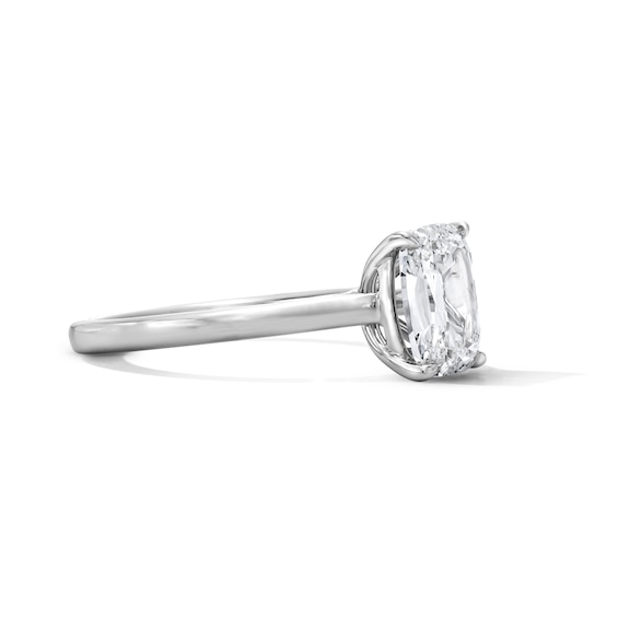 2 CT. T.w. Elongated Cushion-Cut Certified Lab-Grown Diamond Solitaire Engagement Ring in 14K White Gold (F/Vs2)