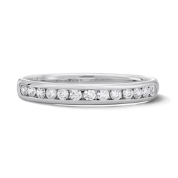 1/4 CT. T.W. Lab-Grown Diamond Channel Anniversary Band in 14K White Gold (F/VS2)