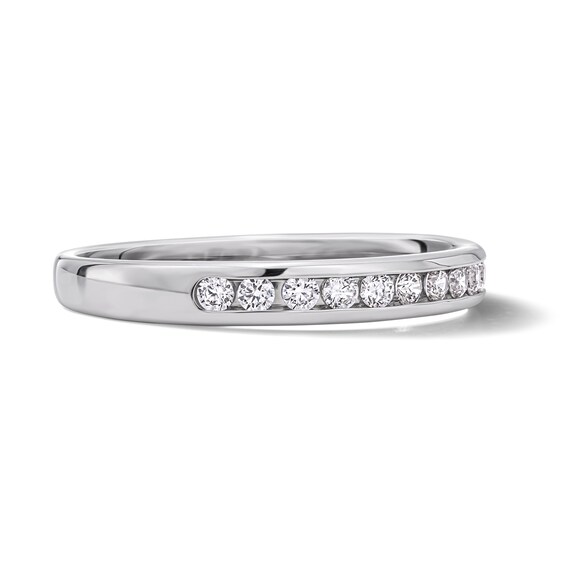 1/4 CT. T.w. Lab-Grown Diamond Channel Anniversary Band in 14K White Gold (F/Vs2)