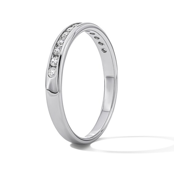 1/4 CT. T.w. Lab-Grown Diamond Channel Anniversary Band in 14K White Gold (F/Vs2)