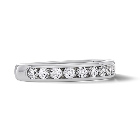 1/2 CT. T.w. Lab-Grown Diamond Channel Anniversary Band in 14K White Gold (F/Vs2)