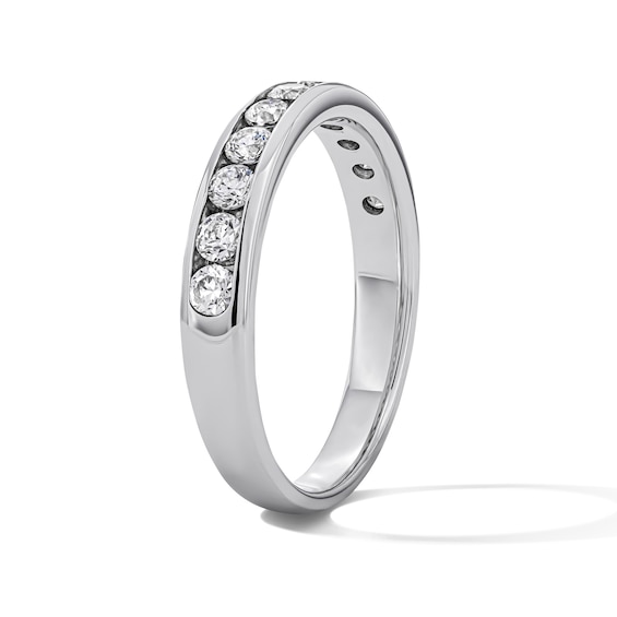 1/2 CT. T.w. Lab-Grown Diamond Channel Anniversary Band in 14K White Gold (F/Vs2)