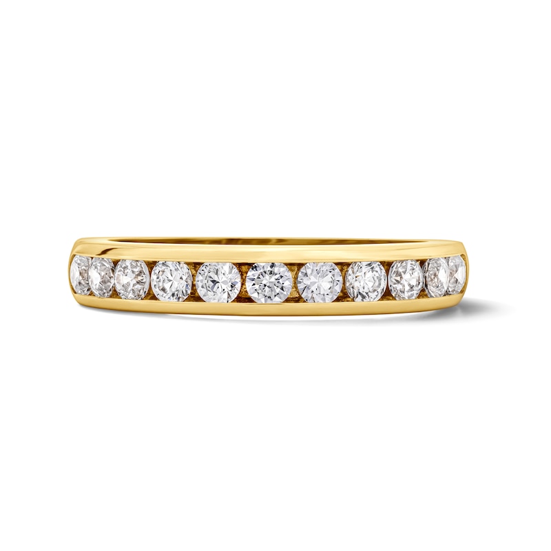 Main Image 1 of 1/2 CT. T.W. Lab-Grown Diamond Channel Anniversary Band in 14K Gold (F/VS2)