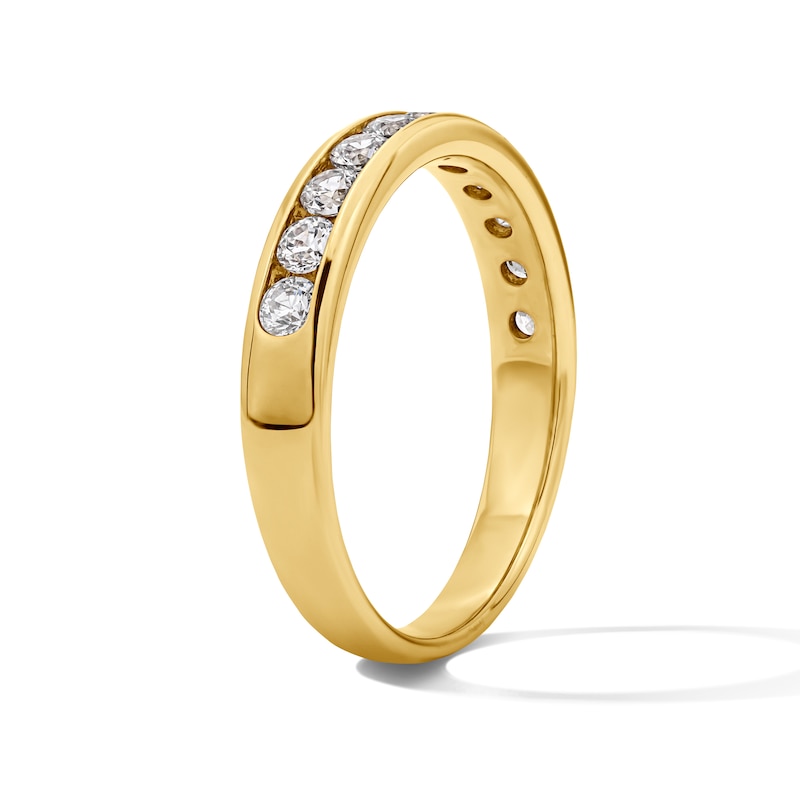 Main Image 5 of 1/2 CT. T.W. Lab-Grown Diamond Channel Anniversary Band in 14K Gold (F/VS2)