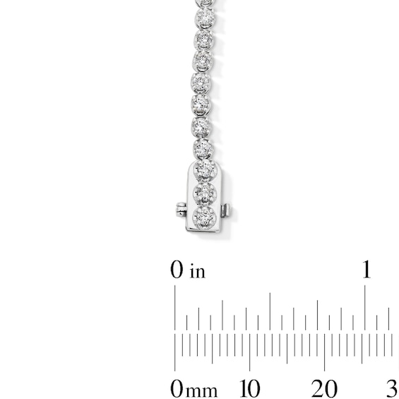 2 CT. T.w. Diamond Tennis Bracelet in 10K White Gold - 7.0"