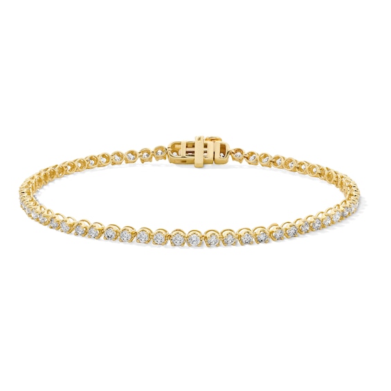 2 CT. T.w. Diamond Tennis Bracelet in 10K Gold - 7.0"