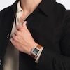 Thumbnail Image 4 of Men's Movado Heritage 1917 Stainless Steel Watch with Green Dial and Brown Leather Strap (Model: 3650253)