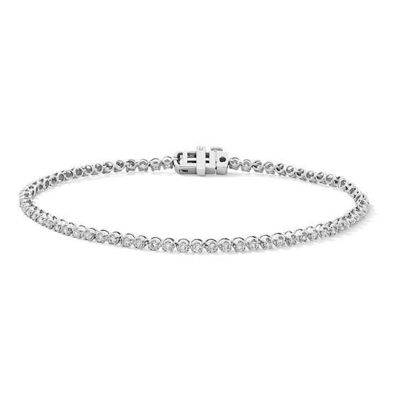1 CT. T.w. Diamond Tennis Bracelet in 10K White Gold - 7.0"