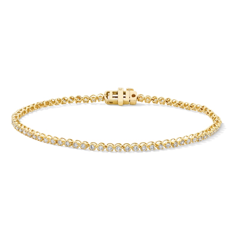Main Image 1 of 1 CT. T.W. Diamond Tennis Bracelet in 10K Gold - 7"