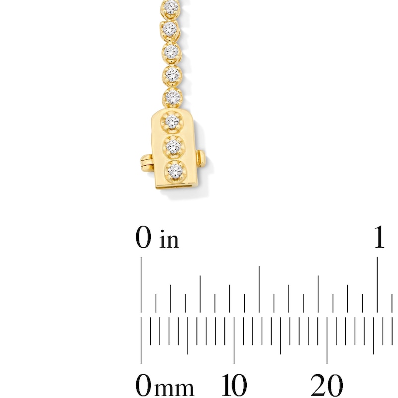 Main Image 3 of 1 CT. T.W. Diamond Tennis Bracelet in 10K Gold - 7"