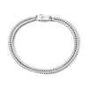 Thumbnail Image 1 of 4.4mm Diamond-Cut Oxidized Foxtail Chain Bracelet in Solid Sterling Silver - 7.5"