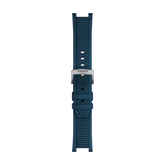 Men's Tissot T-Race Chrono Blue PVD Stainless Steel Watch with Blue Silicone Strap (Model: T1414172704100)