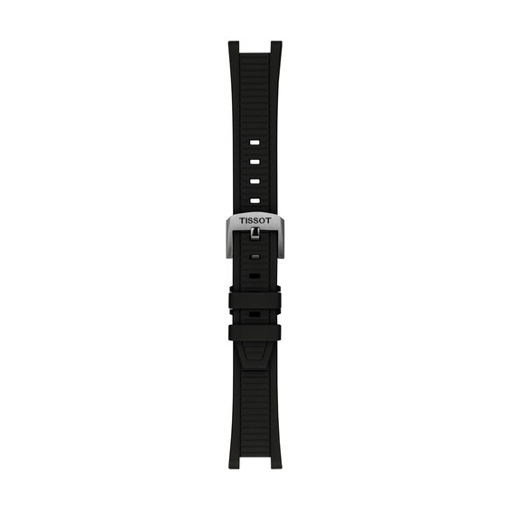 Tissot T-Race Chrono Quartz Stainless Steel Watch with Black Dial and Silicone Strap (Model: T1418171705100)