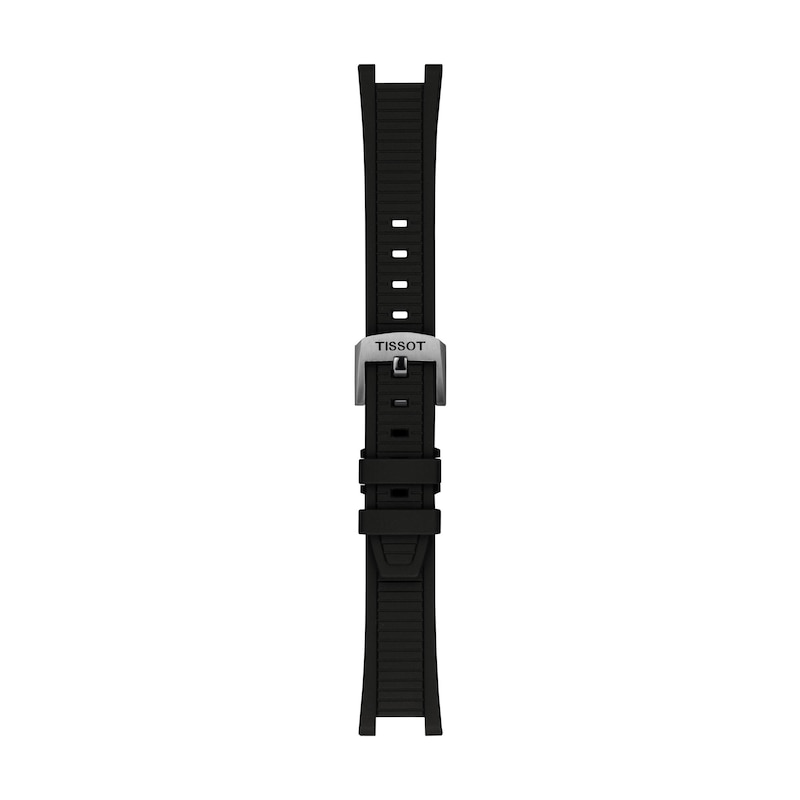 Main Image 4 of Tissot T-Race Chrono Quartz Stainless Steel Watch with Black Dial and Silicone Strap (Model: T1418171705100)