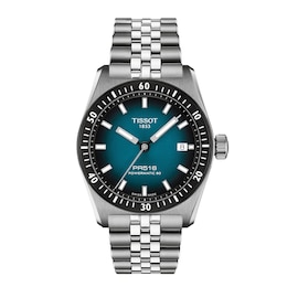 Tissot PR516 Powermatic Stainless Steel Watch with Blue Dial (Model: T1494071104100)