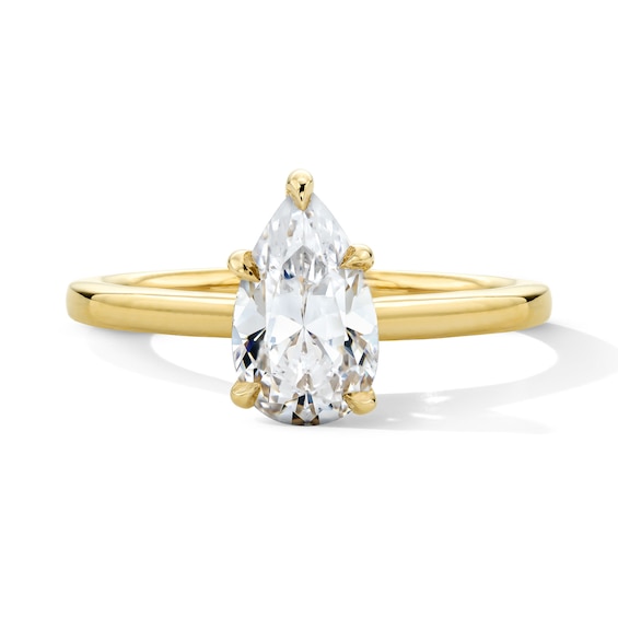1 CT. T.w. Pear-Shaped Certified Lab-Grown Diamond Solitaire Engagement Ring in 14K Gold (F/Vs2)