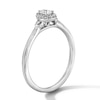 Thumbnail Image 5 of 1/5 CT. T.W. Pear-Shaped Certified Lab-Grown Diamond Frame Promise Ring in Sterling Silver (F/VS2)