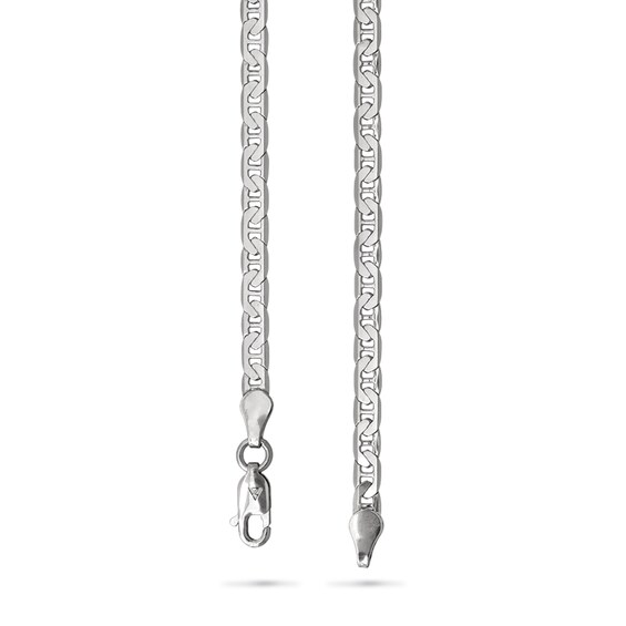 3.3mm Mariner Chain Necklace in Solid Sterling Silver - 20"
