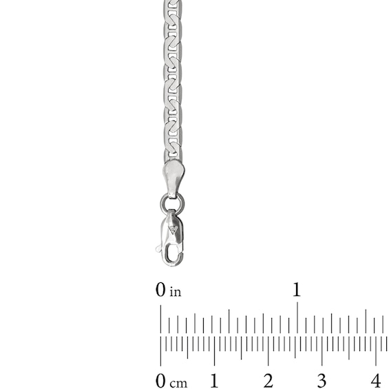 3.3mm Mariner Chain Necklace in Solid Sterling Silver - 20"