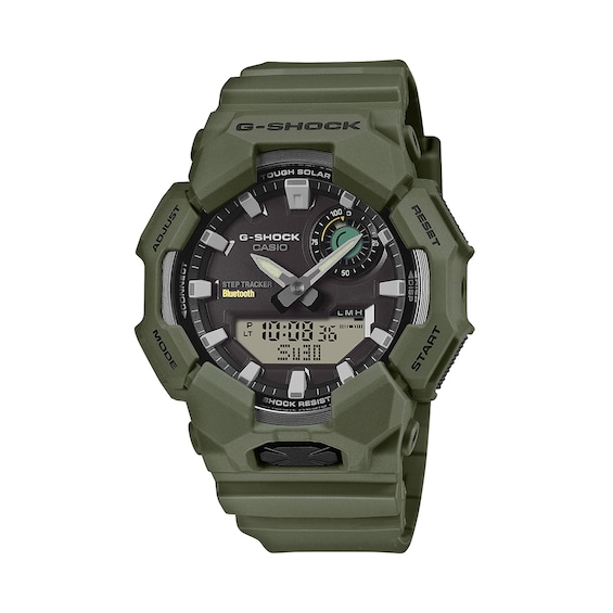 Men's Casio G-Shock Analog-Digital Tough Solar Green Bio-Based Carbon and Resin Watch (Model: Gab010-3A)