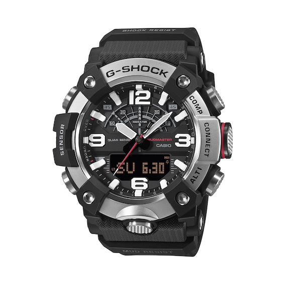 Men's Casio G-Shock Master of G Mudmaster Bio-Based Carbon and Stainless Steel Watch (Model: Ggb100Xm-1A)