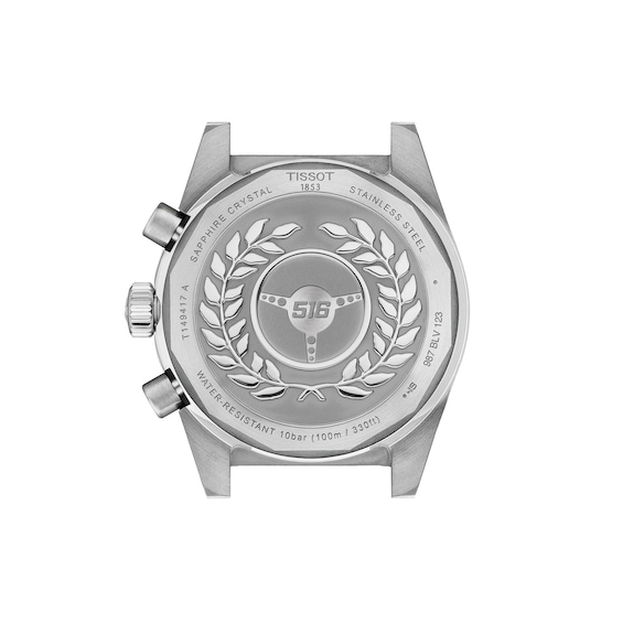 Men's Tissot Pr516 Chronograph Quartz Stainless Steel Watch with Blue Dial (Model: T1494171104101)