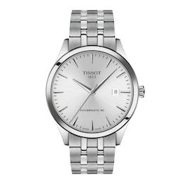 Men's Tissot Classic Dream Automatic Stainless Steel Watch with Silver-Tone Dial (Model: T1584071103100)