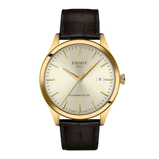 Men's Tissot Classic Dream Automatic Gold-Tone PVD Stainless Steel Watch with Champagne Dial (Model: T1584073626100)