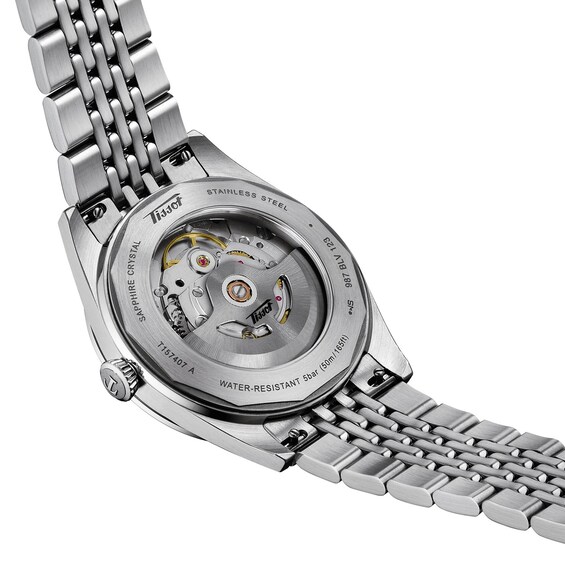 Tissot Visodate Stainless Steel Watch with Blue Dial (Model: T1574071104100)