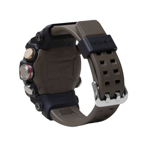 Men's Casio G-Shock Master of G Mudmaster Resin and Stainless Steel Watch with Green Strap (Model: Ggb100X-1A3)