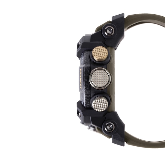 Men's Casio G-Shock Master of G Mudmaster Resin and Stainless Steel Watch with Green Strap (Model: Ggb100X-1A3)