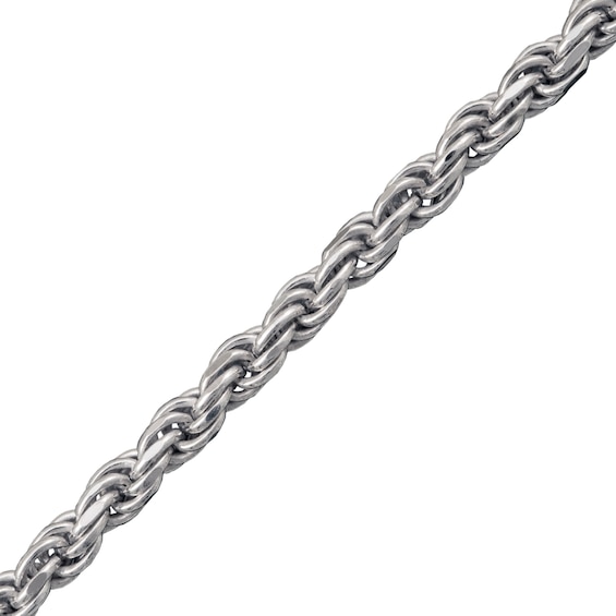 4.0mm Diamond-Cut Rope Chain Necklace in Solid Sterling Silver - 22"