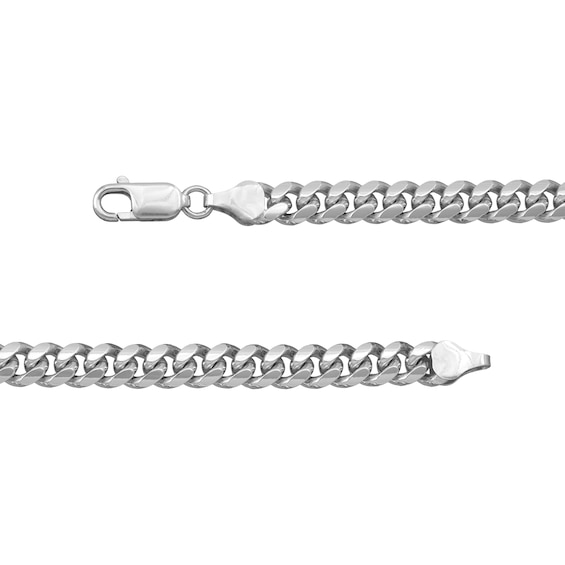 5.0mm Miami Cuban Curb Chain Necklace in Solid Sterling Silver - 22"