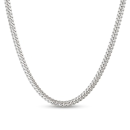 9.0mm Miami Cuban Curb Chain Necklace in Solid Sterling Silver - 22"