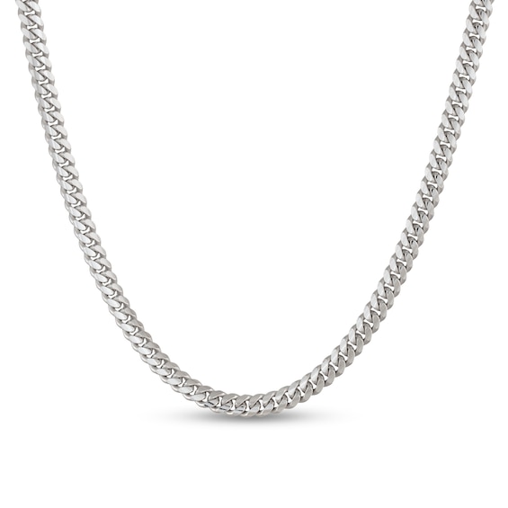 9.0mm Miami Cuban Curb Chain Necklace in Solid Sterling Silver - 22"