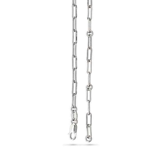 2.5mm Paper Clip Chain Necklace in Solid Sterling Silver - 20"