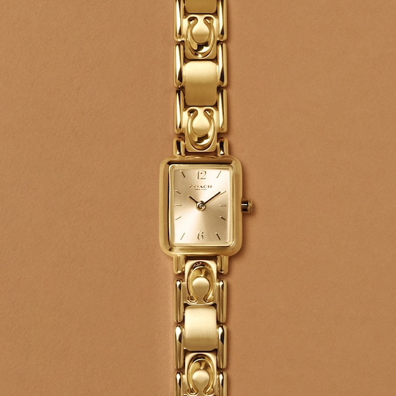 Ladies' Coach Mara Gold-Tone IP Stainless Steel Watch with Gold-Tone Dial (Model