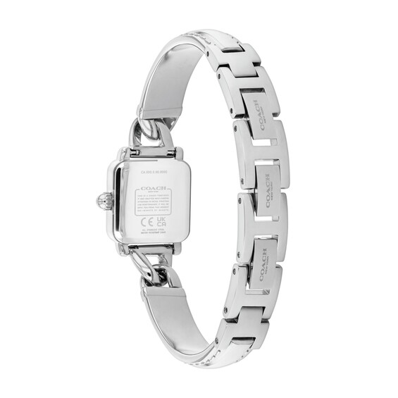 Ladies' Coach Cass Stainless Steel Bangle Watch with Silver-White Dial (Model: 14504670)