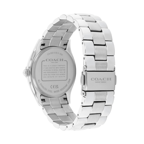 Ladies' Coach Brooks Gold-Tone IP and Stainless Steel Watch with Black Dial and Crystal Accents (Model: 14504666)