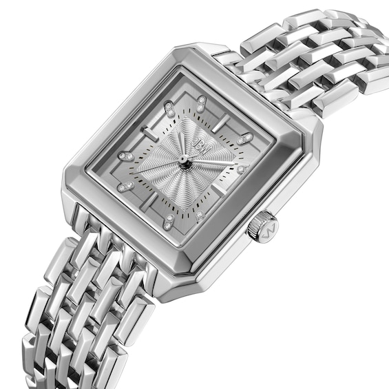 Ladies' JBW Astra Stainless Steel Watch with Silver-Tone Dial and Crystals (Model: J6410A)
