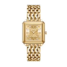 Ladies' JBW Astra 18K Gold-Plated Stainless Steel Watch with Gold-Tone Dial and Crystals (Model: J6410B)