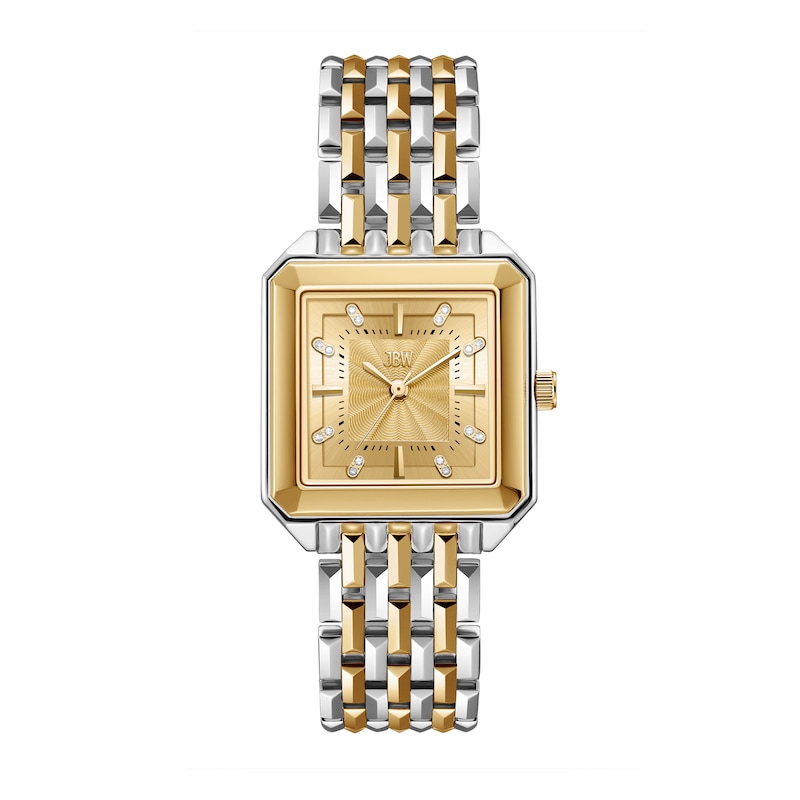 Main Image 1 of Ladies' JBW Astra Two-Tone 18K Gold-Plated and Stainless Steel Watch with Gold-Tone Dial and Crystals (Model: J6410C)