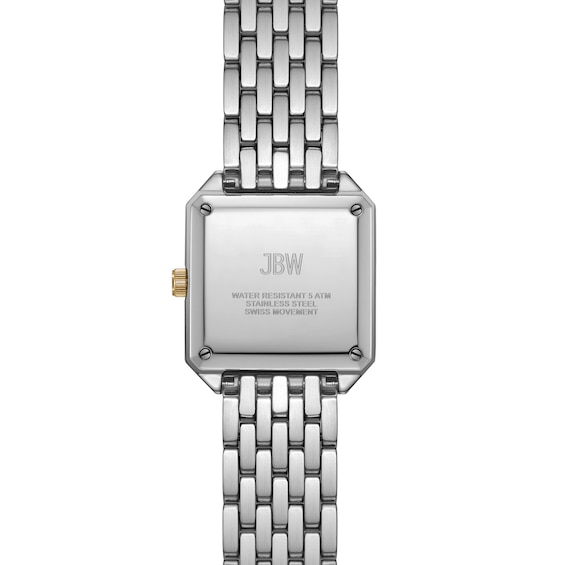 Ladies' JBW Astra Two-Tone 18K Gold-Plated and Stainless Steel Watch with Gold-Tone Dial and Crystals (Model: J6410C)