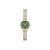 Thumbnail Image 1 of Ladies' BREDA Beverly Analog Watch with Green Dial and 18K Gold-Plated Mesh Bracelet (Model: 1760c)