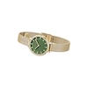 Thumbnail Image 3 of Ladies' BREDA Beverly Analog Watch with Green Dial and 18K Gold-Plated Mesh Bracelet (Model: 1760c)