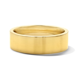 6.0mm Pipe-Cut Wedding Band in 10K Gold