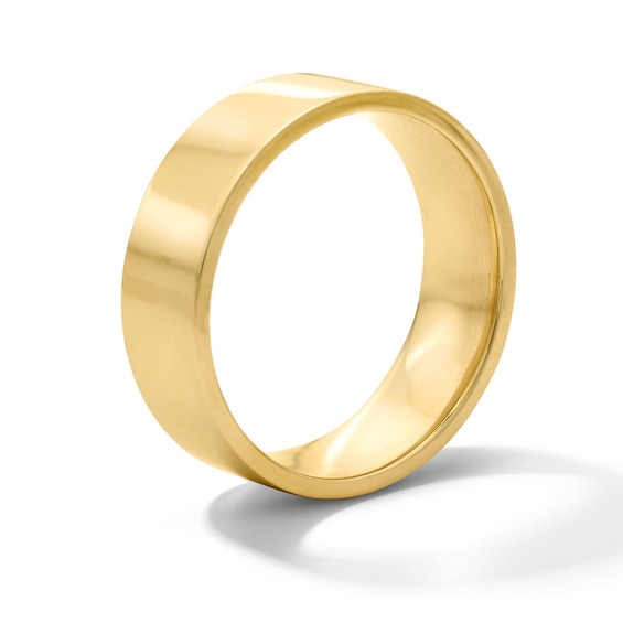 6.0mm Pipe-Cut Wedding Band in 10K Gold