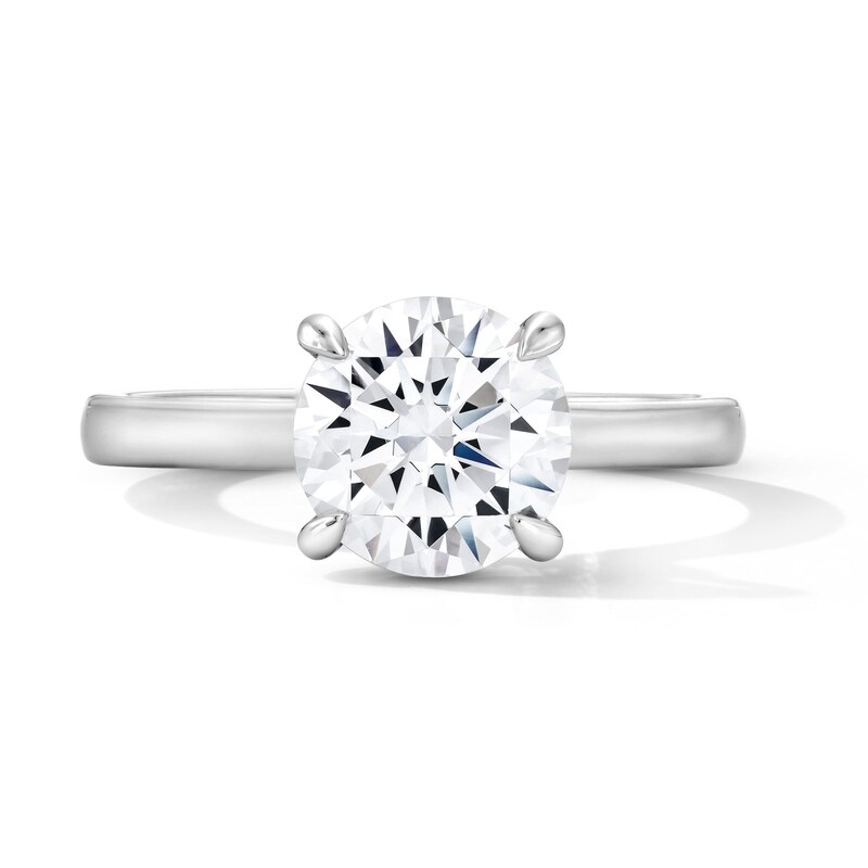 Main Image 1 of 2 CT. T.W. Certified Lab-Grown Diamond Solitaire Hidden Halo Engagement Ring in Platinum (D/IF)