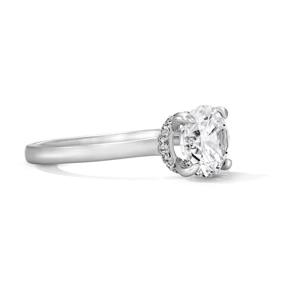 2 CT. T.w. Certified Lab-Grown Diamond Solitaire Hidden Halo Engagement Ring in Platinum (D/If)