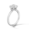 Thumbnail Image 4 of 2 CT. T.W. Certified Lab-Grown Diamond Solitaire Hidden Halo Engagement Ring in Platinum (D/IF)